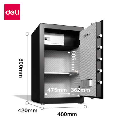 ตู้เซฟนิรภัย DELI AE803-WH-01 สีขาว_6